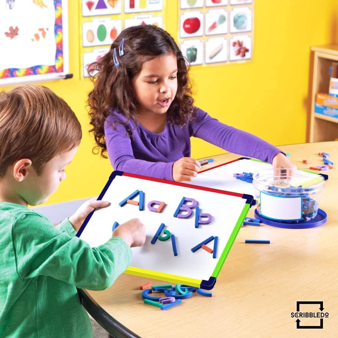 Colored Frame Magnetic Dry Erase White Boards Pack of 5 l 9" X 12" Whiteboard