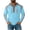 #03 Light Blue, variant on Men's Colorblock Hoodie, Henley Collar Pullover, Casual Long Sleeve Sweatshirt, Button Drawstring for Vacation Work Leisure, Light Blue XL