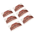 thumbnail image 4 of 6pcs Big Mouth Tattoo Sticker Scary Waterproof Sweatproof Horror Temporary Halloween Face Tattoos Sticker Type 2, 4 of 14