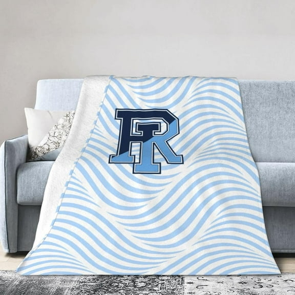 University of Rhode Island-Logo Fleece Blanket, Very Soft Microfiber Flannel Blanket for Couch Warm and Cozy for All Seasons