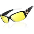 thumbnail image 2 of Women's Night Vision Glasses for Driving -  Yellow Lens Reduce Headlights Glare NV022, 2 of 7