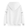 thumbnail image 4 of Oversize Pullover Hoodies for Women Trendy Fashion Solid Color Long Sleeved Pocket Loose Hooded Top Sweatshirt, 4 of 6