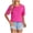 A-Pink, variant on HONHUZH Womens Summer Tops Stylish Short Sleeve V-Neck Comfy Loose Fit Casual Blouse for Daily Wear