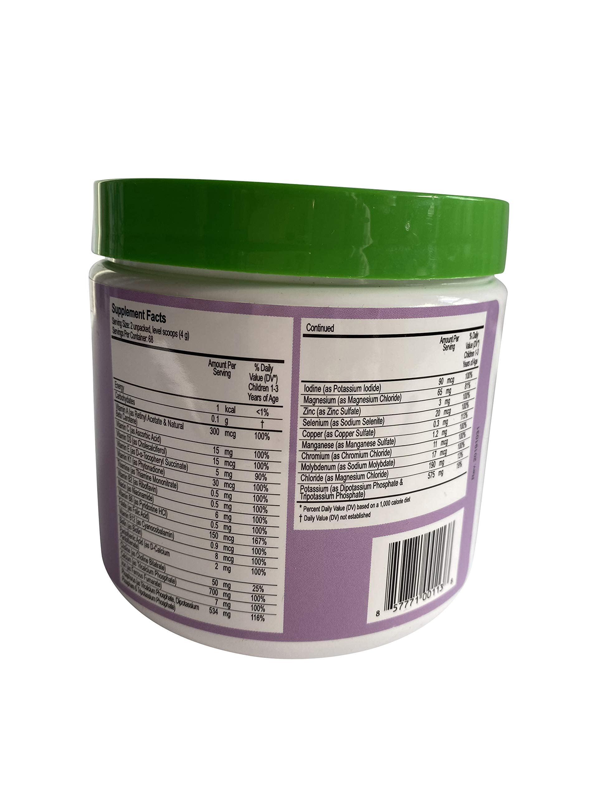 NanoVM 1-3 Years Dietary Supplement Model #: SY1113 Qty of 1