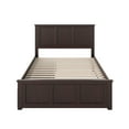 thumbnail image 6 of AFI Madison Full Platform Bed with Footboard and 2 Bed Drawers in Espresso, 6 of 8