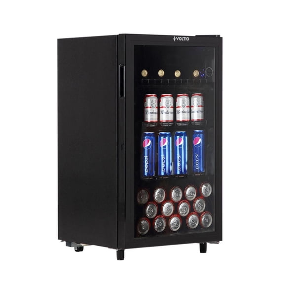 Frigobar 3Pies Voltio Enfriador De Bebidas Refrigerador 85 Litros con Luz
