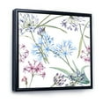 thumbnail image 3 of Designart 'Vibrant Summer Wildflowers On White II' Traditional Framed Canvas Wall Art Print, 3 of 5