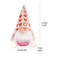 thumbnail image 2 of TERGAYEE Valentines Day Gnome Elf Plush Decor,Valentine Gnomes Plush Decorations,for Valentine's Day Home Table Ornaments,Sweet Valentines Day Gifts for Women & Men, 2 of 4