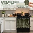 thumbnail image 3 of Handmade Oven Skirts, Oven Skirt Curtain for Door, Oven Curtain Tie Top, Farmhouse Kitchen Décor, Heat-Resistant, Effortless Install, Hide Clutter, for Oven,Dishwashers, Washing Machine, 3 of 7