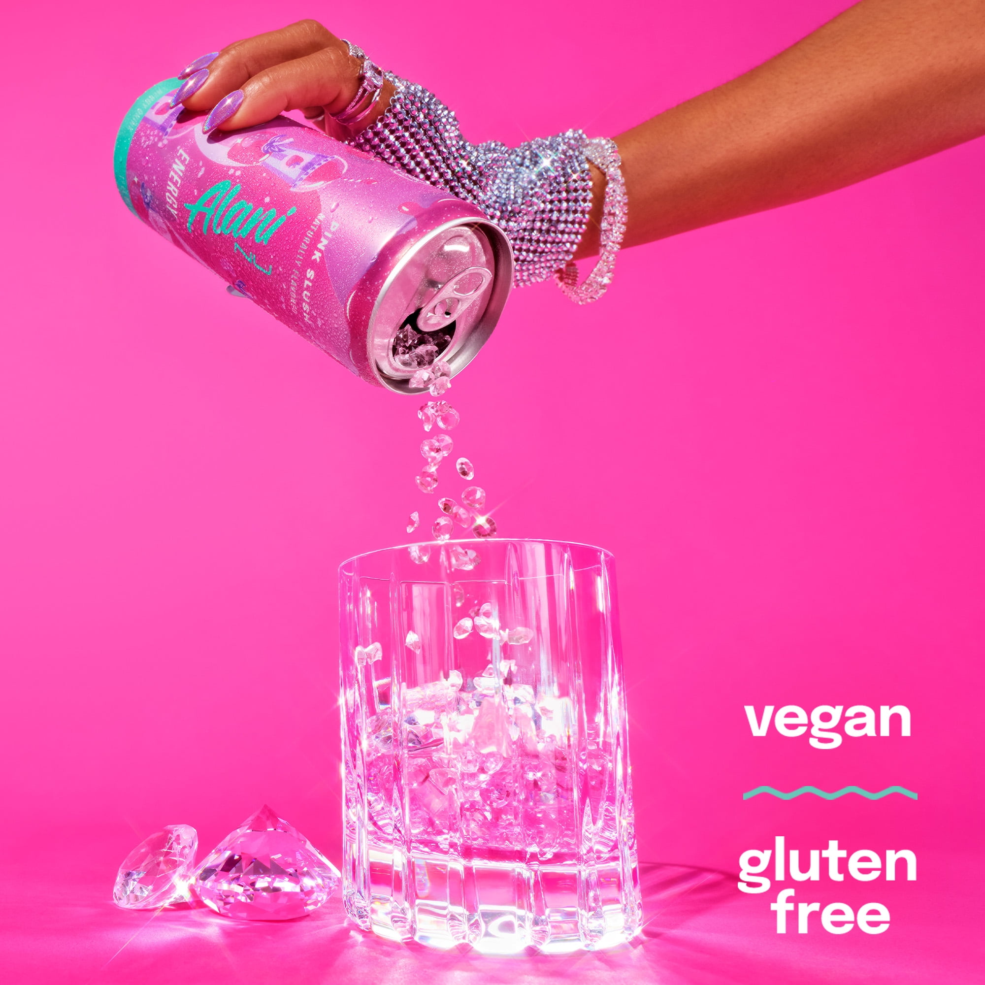 Alani Nu Sugar Free Energy Drink, Pink Slush 12oz Can (6 Pack)