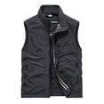 thumbnail image 2 of BVOFAR Men's Casual Lightweight Outdoor Vest Utility Work Vest Jackets Big and Tall Fishing Photo Travel Safari Waistcoats Black—Tank Tops XL, 2 of 8