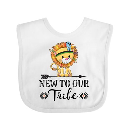 

Inktastic New to the Tribe Just Arrived Lion Gift Baby Boy or Baby Girl Bib