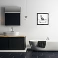 thumbnail image 2 of Stupell Industries Donkey in Bathtub Sketch Animals & Insects Drawing Black Floater Framed Canvas Art Print Wall Art, 18 x 18, 2 of 9