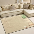 thumbnail image 2 of SKYSONIC Sea Sand Starfish Shells Lightweight Carpet Mats Area Soft Rugs Floor Mat Rug Home Decoration for Kids Room Living Room 63 x 48 inches, 2 of 6