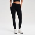 thumbnail image 2 of WAYUTE Womens Leggings Tummy Control Casual Stretchy Fit Solid Color Trousers with Pockets for Sports Running, 2 of 7