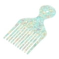 thumbnail image 3 of Unique Bargains Wide Tooth Hair Pick Comb Hair Styling Tool for Men Women Green 4.8", 3 of 7