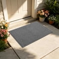 thumbnail image 5 of Cadancy Doormat Woven Texture Non Slip Backing Entryway Rug for Front Door Mudroom Patio Low Profile Absorbent Floor Mat Machine Washable Home Kitchen Accent Carpet Pad, 5 of 8