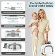 thumbnail image 4 of COOSEYA Bear Collapsible Baby Bathtub for Infants, Bath Tub with Cushion and Thermometer, for Newborn to Toddler Portable Travel Multifunctional Bathing 0-2 years (Gray), 4 of 8