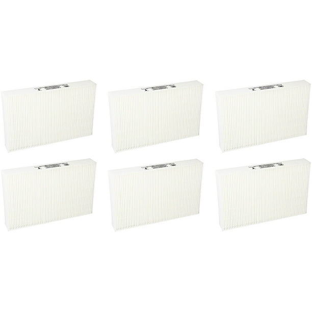 6-Pack HPA300 HEPA Filter Replacement For Honeywell Air Purifiers - Includes 8 Carbon Pre-Filters, Fits HPA300/200/100 Series