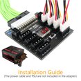 thumbnail image 4 of Adaptador Placa Ruptura Fuente Alimentación ATX 4 Pines + 6 Pines para Conector PC Minería, 4 of 9