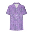 thumbnail image 3 of Lata de Agua para Plantas, Flores Casuales de Moda Y Plantas Impresas Camiseta de Manga Corta Top Hecha de Poliéster Ligero para Mujeres, Pantalones Cortos de Mujer, 3 of 4