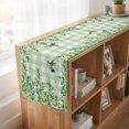 thumbnail image 6 of Table Runners 90 Inches Long Dress Scarves, Spring Plants Farmhouse Coffee/Dining/Kitchen Table Runner for Living Room, Watercolor Birds Leaves Flowers Green Plaid 13x90 Inch, 6 of 9