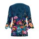thumbnail image 3 of Xuyuer 3/4 Length Sleeve Womens Tops Round Neck Casual Summer Tunic Tops Basic Tees Blouses Cardigan Lightweight Button Down Casual Dressy T-Shirts Pleated Cute Shirts, 3 of 5