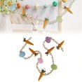 thumbnail image 1 of Liquidation! Guirlande de Pâques Lapin Carotte Perlée pour Décorations d'Arbre à Volants, 1 of 9