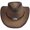 brown, variant on Leopard Animal Print Cowboy Hat, Wild Vintage Western Wide Brim Headwear
