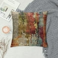 thumbnail image 2 of PRATYUS  Abstract Pillow Covers Abstract Rust Art Painting Decorative Throw Pillows Modern Artwork Square Couch Decor for Living Room Couch Home Chair 20x20in, 2 of 5