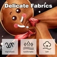 thumbnail image 3 of Gingerbread Man with Unique Patterns - Set of 2 for Pillows Covers - Available in 16x16, 18x18, 20x20 Inches - Great for Throw Pillow Covers - Versatile for Various Occasions, 3 of 6
