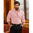 thumbnail image 4 of COOFANDY Men's Long Sleeve Button Up Dress Shirts - Athletic Fitted Slim Fit, 4 of 11