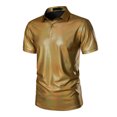 thumbnail image 2 of Summer Men's Bright Short Sleeve Shirt Comfortable Breathable Casual T-Shirt for Men Lightweight Fashion Top Men's Tops T-Shirt Casual Crew Neck Loose, 2 of 7