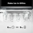 thumbnail image 4 of Philergo Countertop Ice Maker, Ice Maker Machine 6 Mins 9 Bullet Ice, 26.5lbs/24Hrs, Portable Ice Maker Machine with Self-Cleaning, Ice Scoop, and Basket, 4 of 6