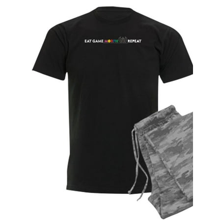 

CafePress - Power Rangers Eat Game Morph Repeat - Men s Dark Pajamas