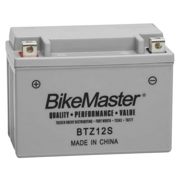 BikeMaster High-Performance Maintenance Free Battery BTZ12S for Honda RVT1000R RC51 2000-2006 Factory activated.