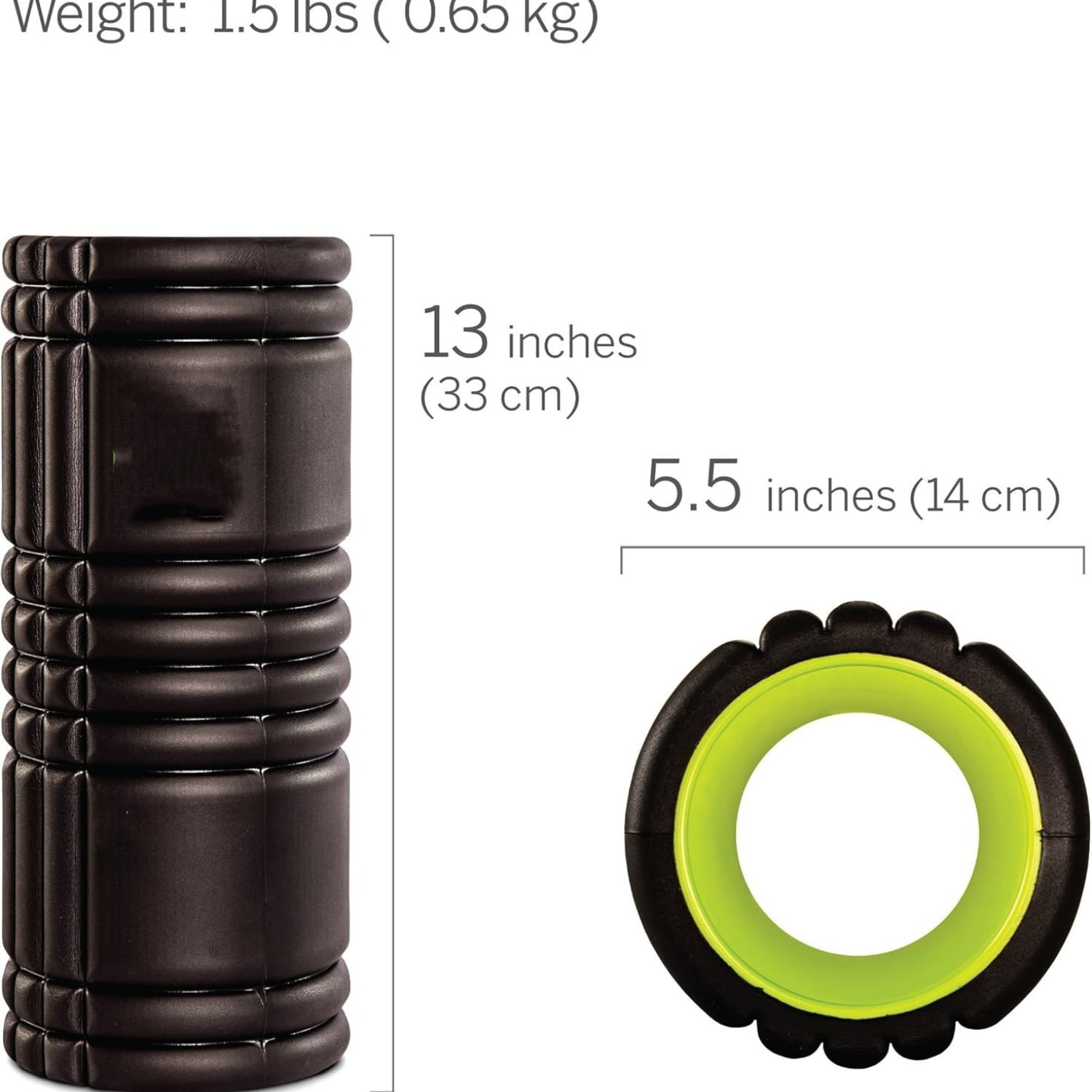 Foam Roller - 13" Multi-Density Massage Roller for Deep Tissue & Muscle Recovery - Relieves Tight, Sore Muscles & Kinks, Improves Mobility & Circulation - Targets Key Body Parts