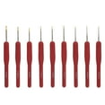 thumbnail image 1 of Shisuyan 9Set Crochet Needles Knitting Tools Red TPR DIY for Hobby Time, 1 of 8