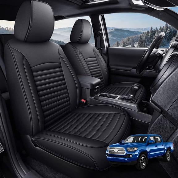 Seat Covers Full Set Fit for Ford F150 2009-2026 - F250/F350/F450 2017-2026 5-Seat Waterproof Leather Truck Car Seat Covers