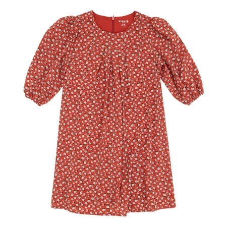 

KIDPIK Girls Baby Doll Peasant Dress Puff Sleeves Size: 2T - XXL (16)