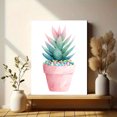 thumbnail image 6 of Watercolor Succulent Canvas Wall Art，Boho Botanical Decor for Living Room Bedroom Office Dining Room Entryway, 6 of 8