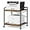 Rustic Brown, variant on Under Desk Printer Stand - Large Printer Table with Adjustable Storage Shelf - 2 Tier Rolling Printer Cart with Wheels - Use for 3D, Laser, Home Office (Black)