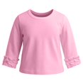 thumbnail image 5 of LNMQLPDBS Y2k Tees Girls Bell Sleeve Top 4t Girl Tops Girls Green Shirt Girls Long Sleeve Shirts Size 6 Girls 10-12 Girls 8-10 Clothes, Pink 12-18 Months, 5 of 6