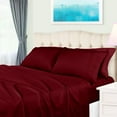 thumbnail image 5 of Egyptian Cotton 650 Thread Count Solid Sheet Set  Queen-Burgundy, 5 of 5