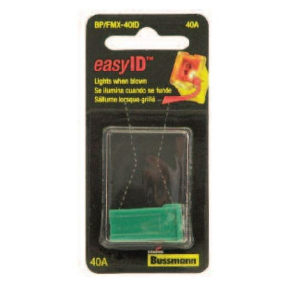 Bussman Fusible BP/FMX-30ID easyID; Type Femelle; FMX; 30 Ampères; Simple; avec Emballage Blister