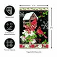 thumbnail image 4 of Evergreen Joyful Cardinal Winter Visit Suede Garden Flag 12 x 18 Inches Indoor Outdoor Decor, 4 of 7