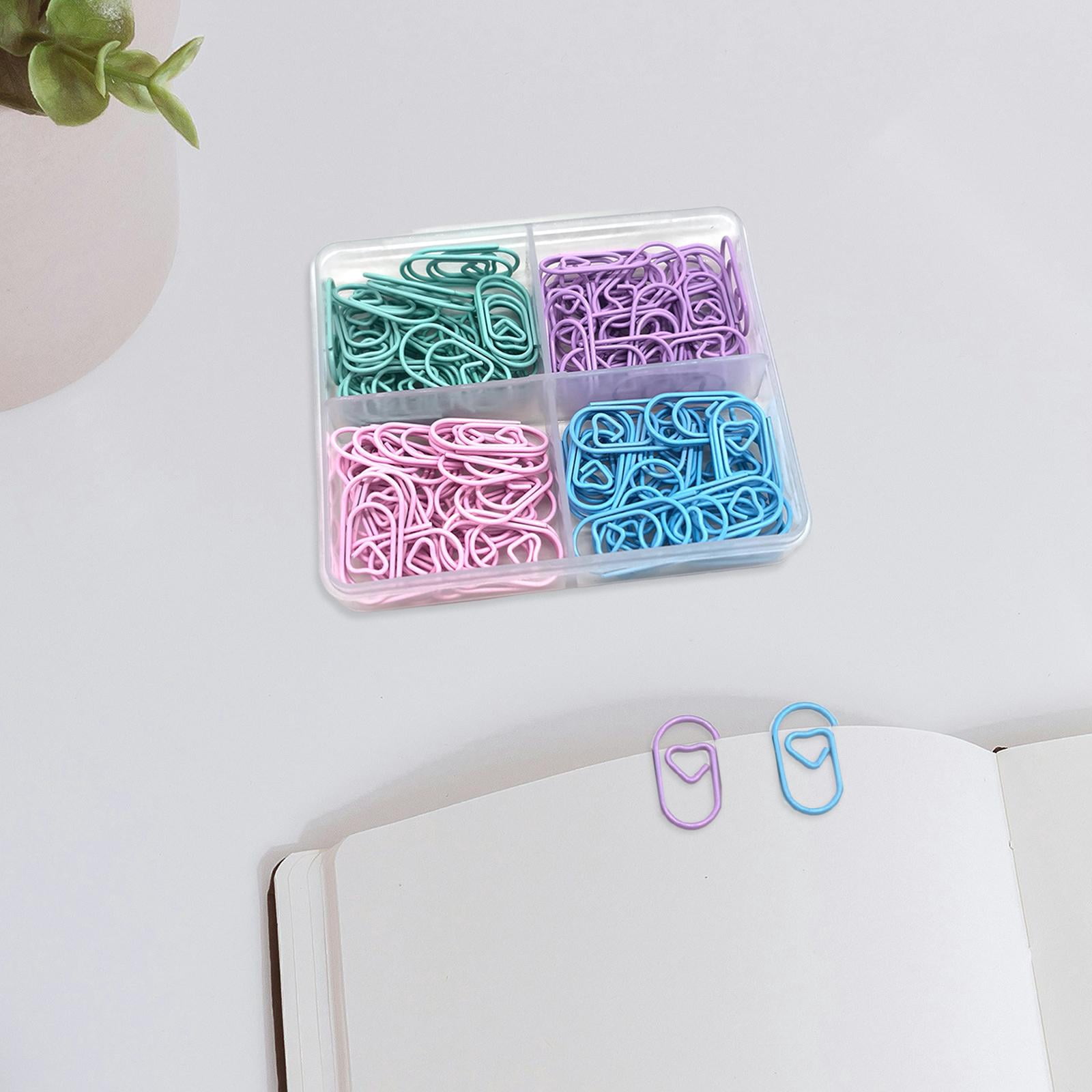 MAGIDEAL 5x120x Paper Clips Small Scrapbook Crafts Document Home files Heart Decorative