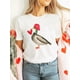 thumbnail image 1 of Valentine's Day Duck Graphic Print T-Shirt, Women's Casual Crew Neck Short Sleeve Top, Knit Fabric, Camisetas para mujer, lindas camisetas con estampado gráfico, de manga corta, estilo casual, para ve, 1 of 5