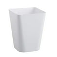 thumbnail image 1 of Rubbish Bin Large Opening No Lid Strong Loading Simple Style Square Kitchen Bathroom Living Room Striped Trash Can for Car, 1 of 12