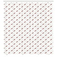 thumbnail image 3 of Ambesonne Peppers Shower Curtain, Countryside Food Mexican, 69"Wx75"L, Vermilion and Green, 3 of 3